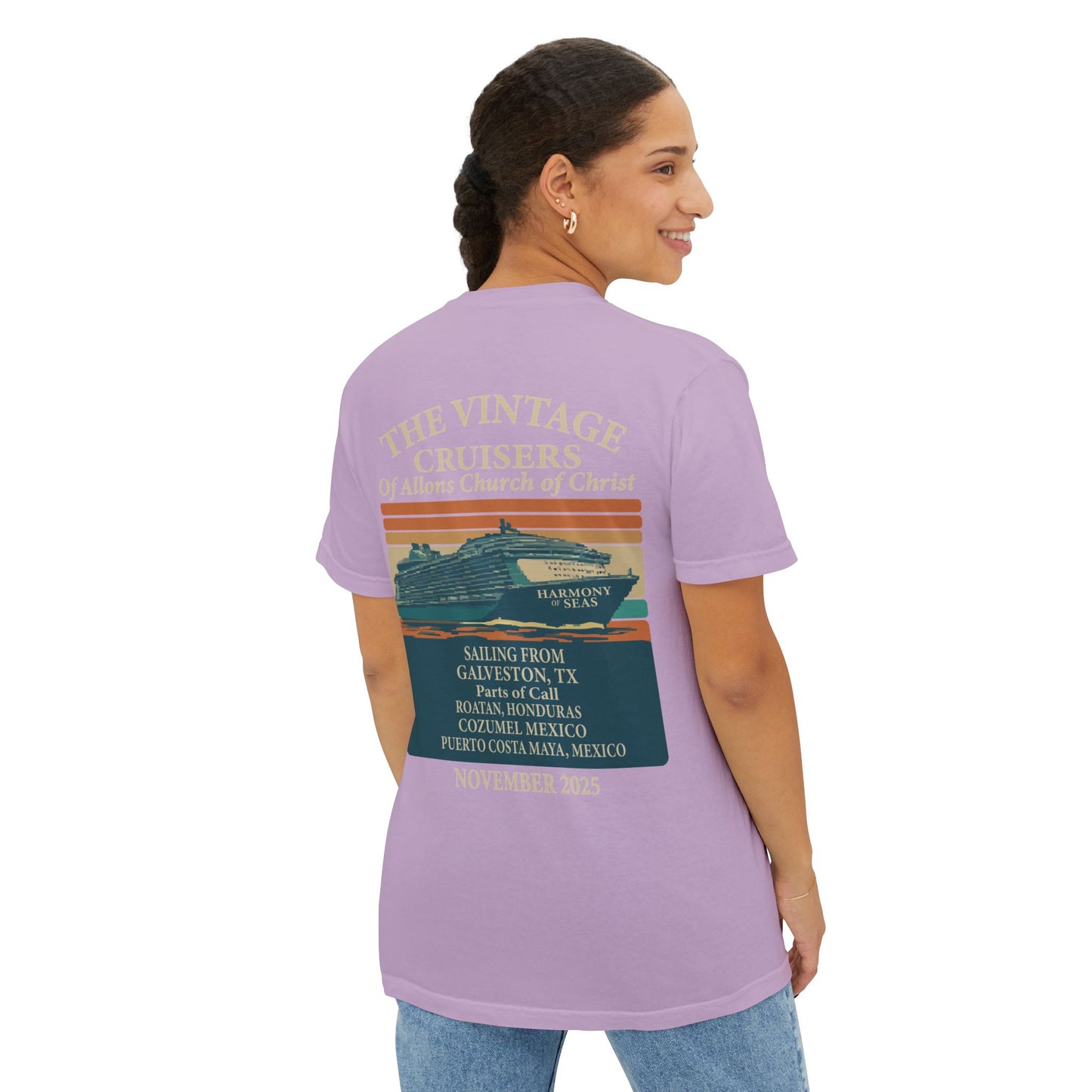 Vintage Allons church of Christ Cruise Pocket T-Shirt
