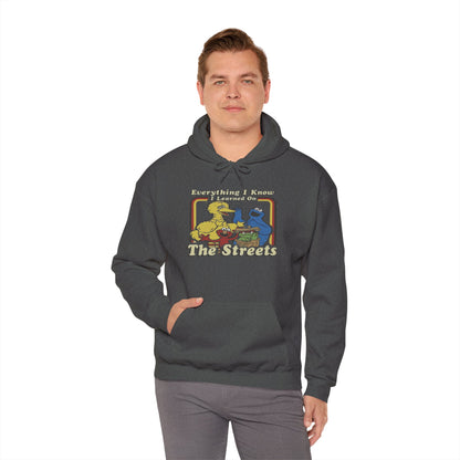 Vintage Street Art Hoodie - Cozy Unisex Sweatshirt for Creative Souls, Outdoor Relaxation, Casual Hangouts