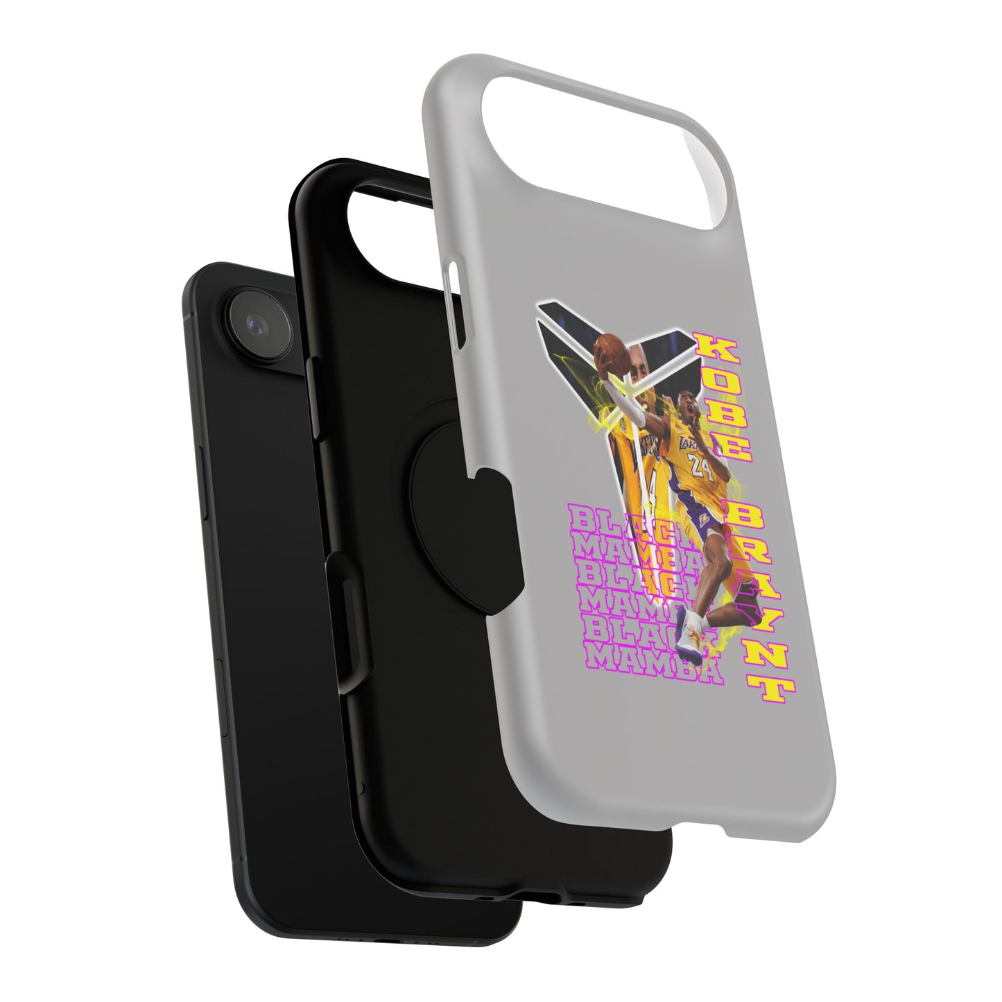 Impact-Resistant Phone Case — Bold Retro Basketball Graphic