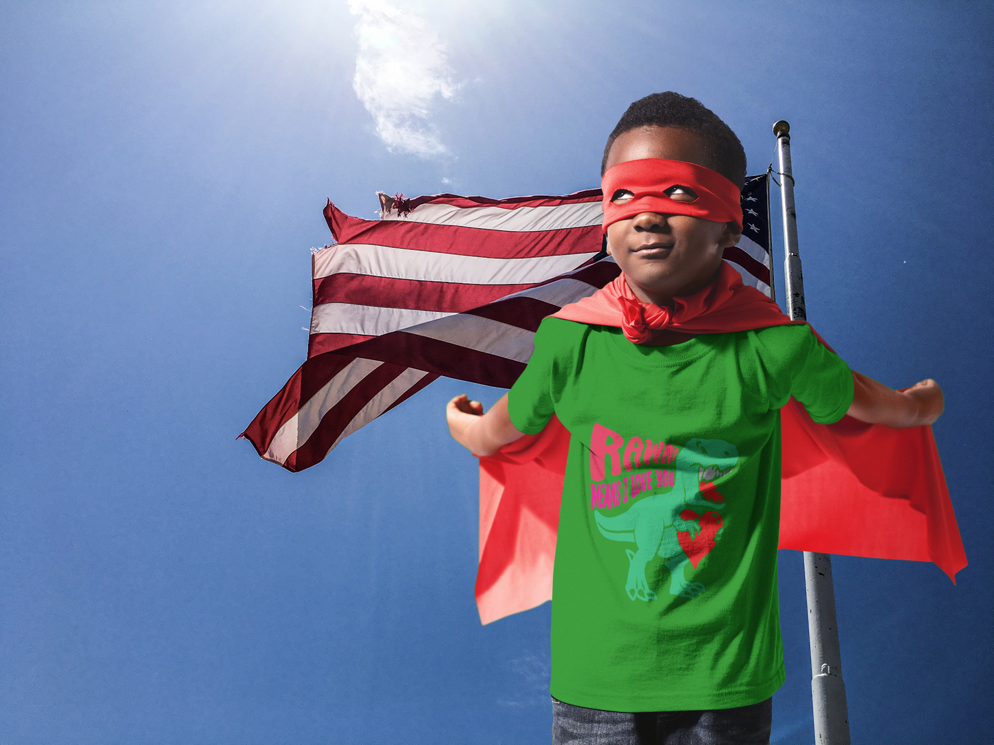 Rawr Means I love You Kids Heavy Cotton™ Tee