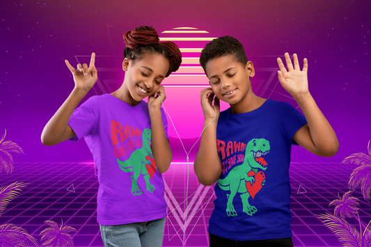 Rawr Means I love You Kids Heavy Cotton™ Tee